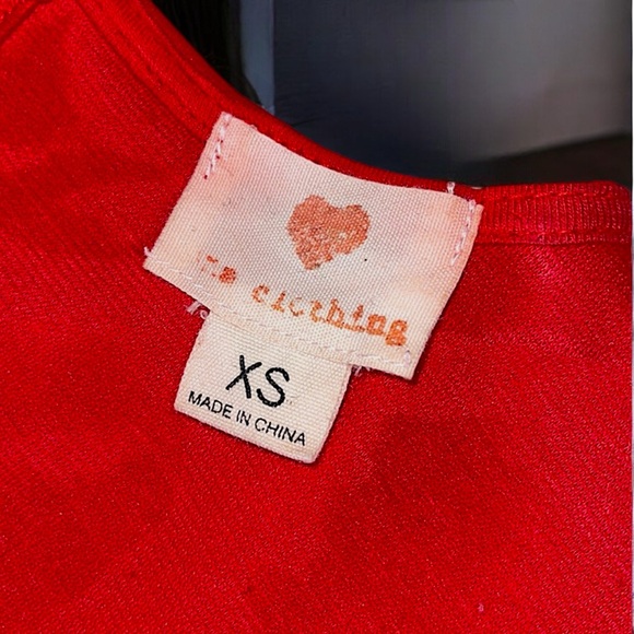 Studded Bodice Sleeveless Red Dress - Picture 14 of 15